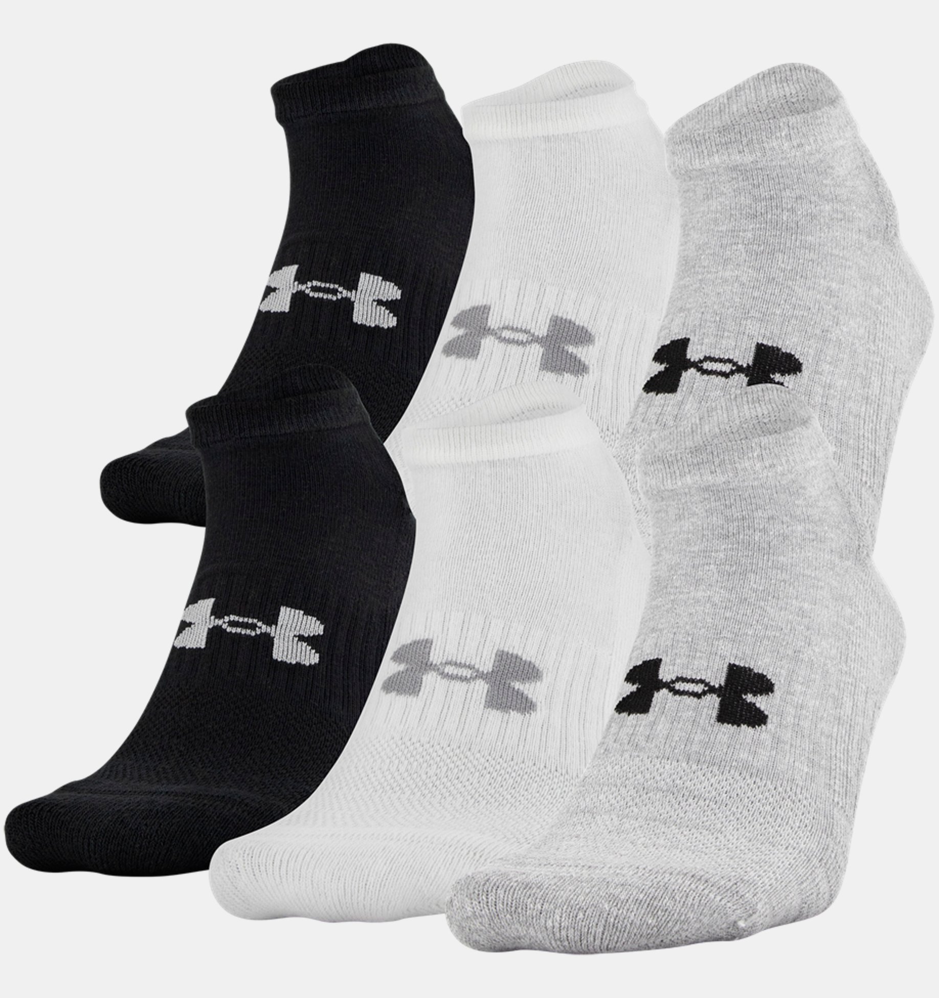 underarmour.com | UA Training Cotton No Show 6-Pack Socks